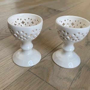 Hartley Greens Creamware Egg Cup - Set of 2